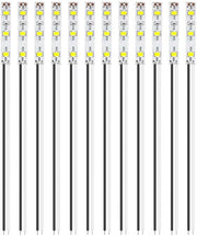 Strisce di LED 12 pezzi - 50 mm - 2335 LED SMD - Striscia LED 12-18V - Illuminazione per Modellismo - Flessibile e Sicura - Striscia LED