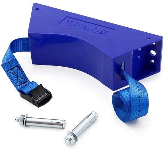 Supporto a Gas per Cilindri - Ossigeno - Supporto Fissabile - Supporto per Cilindro - Catena di Sicurezza - Materiale Plastico/Ferro - di Alta Qualità e Robusto