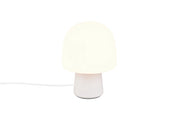 Lampada da tavolo STEEN Trio grigia vetro bianco E14 10W