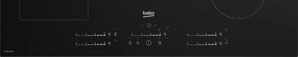 Beko HII85720UFT Nero Da incasso 80 cm Piano cottura a induzione 5 Fornello(i)