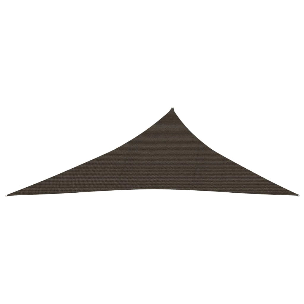 Vela ombreggiante 160 g/m² marrone 3 x 4 x 5 m HDPE 02_0009158
