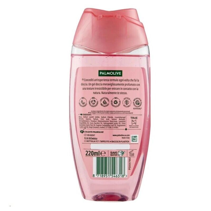 SET 6 PALMOLIVE BAGNOSCHIUMA THERMAL SPA SILKY OIL 220 ML