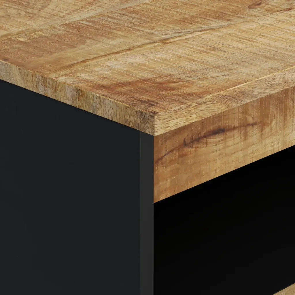 Credenza con 2 Ante-Buffet-Armadio da cucina 60x33x75 cm in Legno Massello di Mango