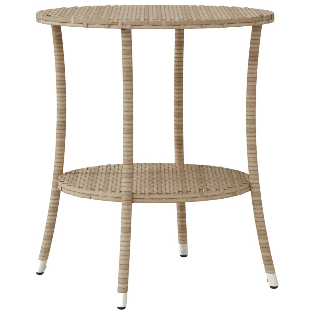 Set da Bistr¨° 3 pz | Set Salotto da Giardino con Cuscini Beige in Polyrattan