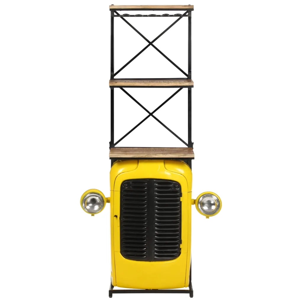 Cantinetta per Vini a Trattore Bianca 49x31x172 cm Mango Grezzo 320488