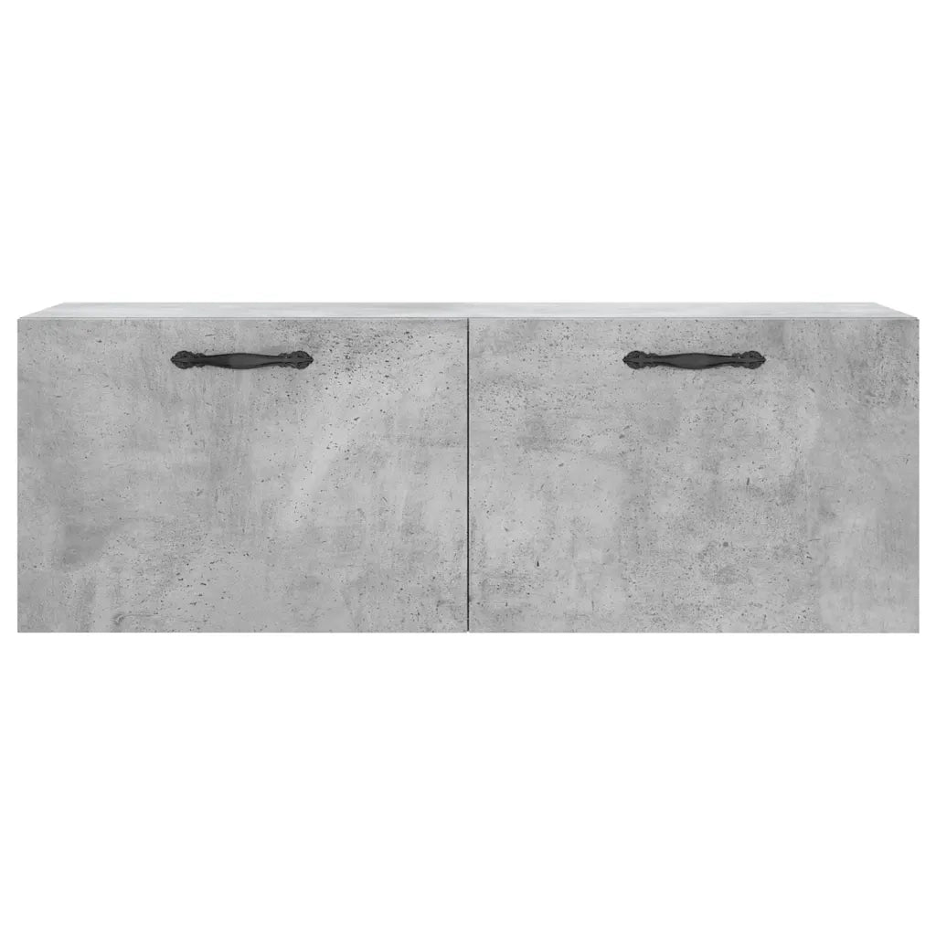 Mobile a Parete Grigio Cemento 100x36,5x35 cm Legno Multistrato 830128