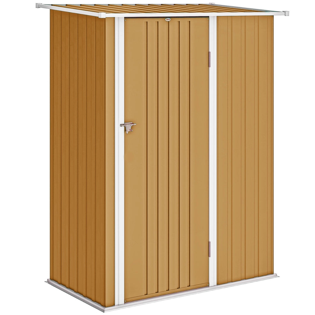 Capanno da Giardino in Metallo ¨C zephmum ¨C 142x86x189 cm, Giallo