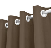 Tenda Semioscurante 140 x 290 Cm Moderne Con Occhielli  Tortora scuro - 1 Tenda