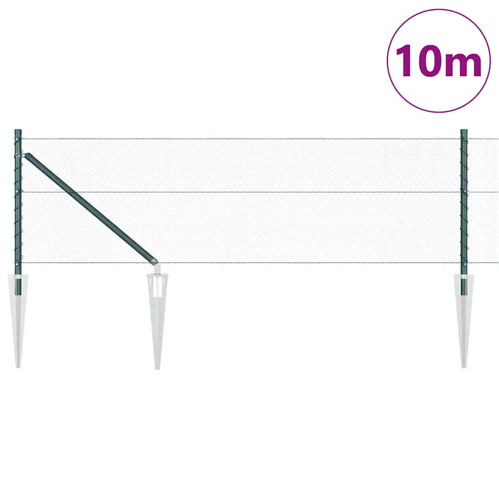 Palo della recinzione Verde 100 x 0,8 m (mesh da 13 mm)