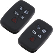Sistema di comando a distanza in silicone per auto (2 pezzi) per Evoque Freelander 2 Jaquar XE XF XJ - Protezione per 5 tasti