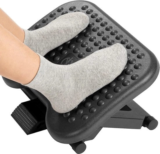 Sostegno per piedi 7-15 cm Sostegno per piedi regolabile Sostegno per piedi ergonomico in ABS Banco per piedi per ufficio Riduce dolori alla schiena e alla parte posteriore delle gambe, 45,7 x 35,4 x 11 cm