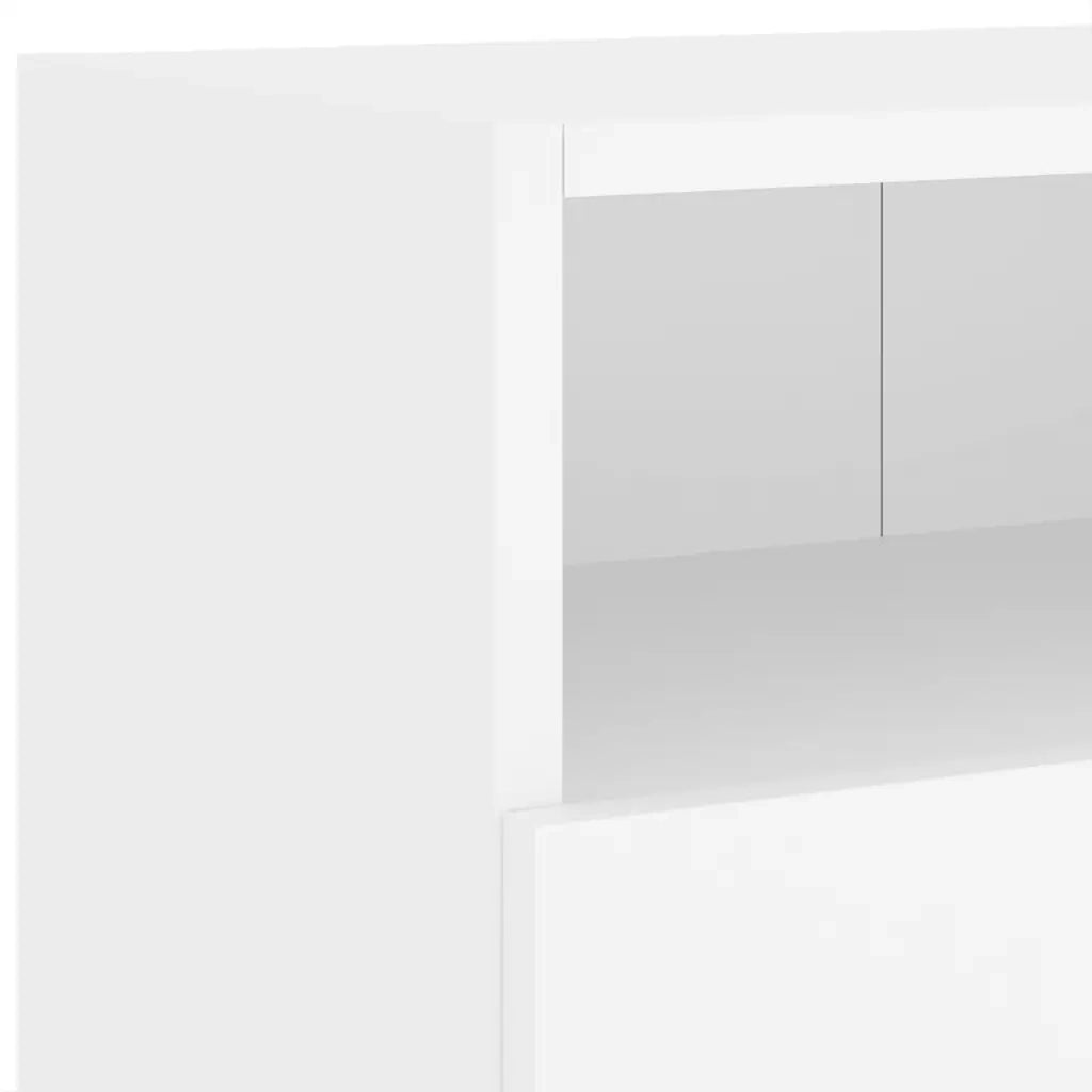 Mobile TV a Parete Bianco 100x30x30 cm in Legno Multistrato