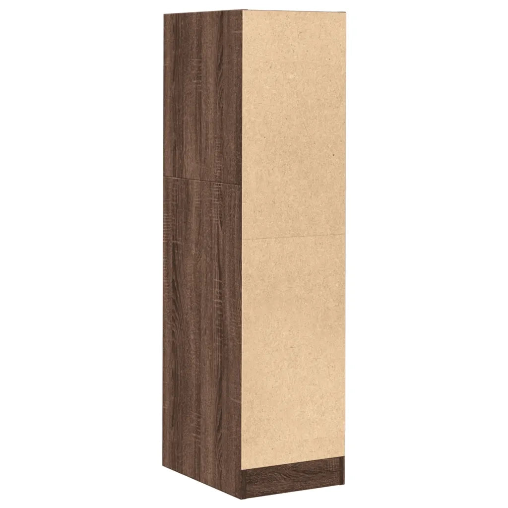 vidaXL Armadietto da Farmacia Rovere Marrone 30x41x118 cm Truciolato