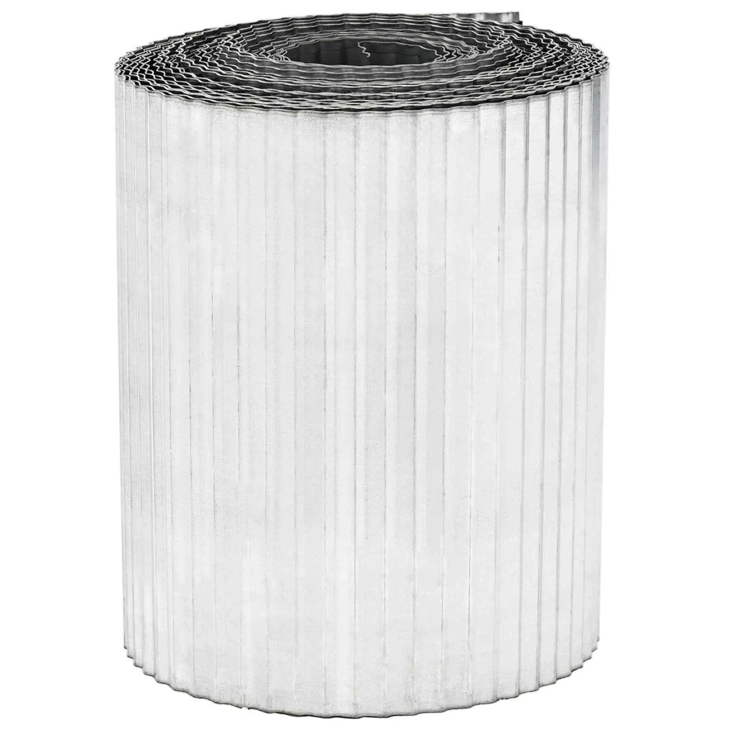 Bordura per Prato 10 m x 10 cm Acciaio zincato Argento 42030318