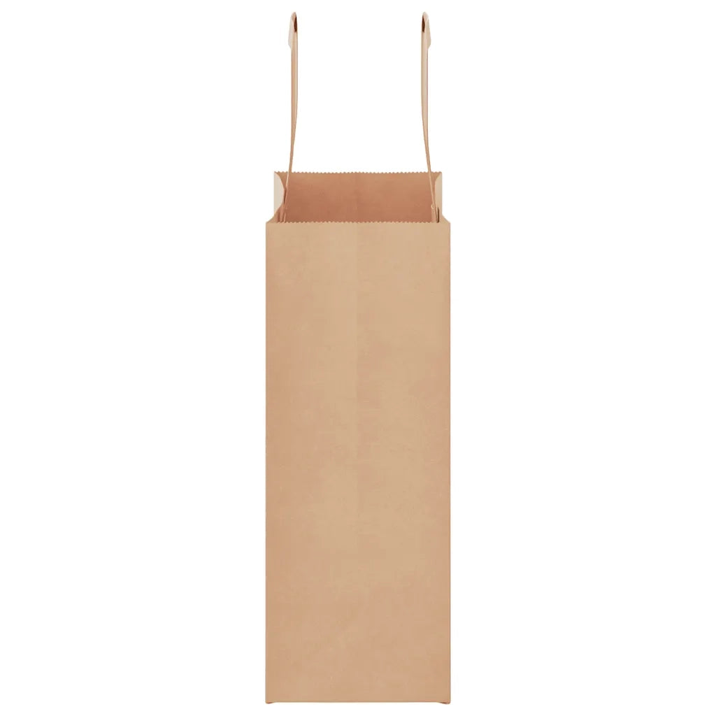 Sacchetti di Carta 250 pz con Manici Marrone 18x8x22 cm CFW5011936