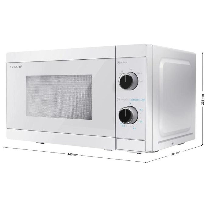 Sharp YC-MS01E-C forno a microonde Bianco Solo microonde Superficie piana 20 L 800 W