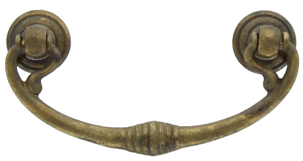 BL MANIGLIA 03027  82X40 MM OTTONE ANTICATO- 6,0 blister