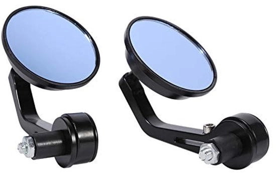 Specchio retrovisore per motocicletta - Aspetto unico - Cappuccio regolabile - Impermeabile IP65 - Resistente alla corrosione - Diametro 7,7 cm - Adatto per stantuffo 22 mm