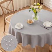 Tavolo Rond Copertina in Tela, Φ160cm Coperture per Tavolo Lavabili in Poliestere, Luce Acqua-Resistente con Effetto Lotus, Durevole Resistente ai graffi per Casa, Matrimoni, Feste