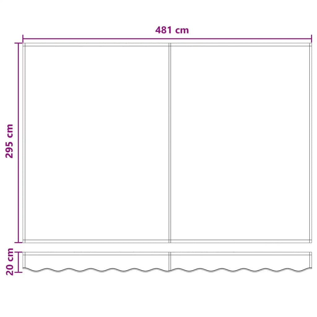 Tenda retrattile Grigio chiaro e bianco 5 x 3 m 3426402