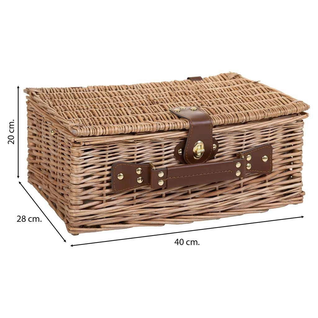 Cestino pic-nic marrone 40x28x20h