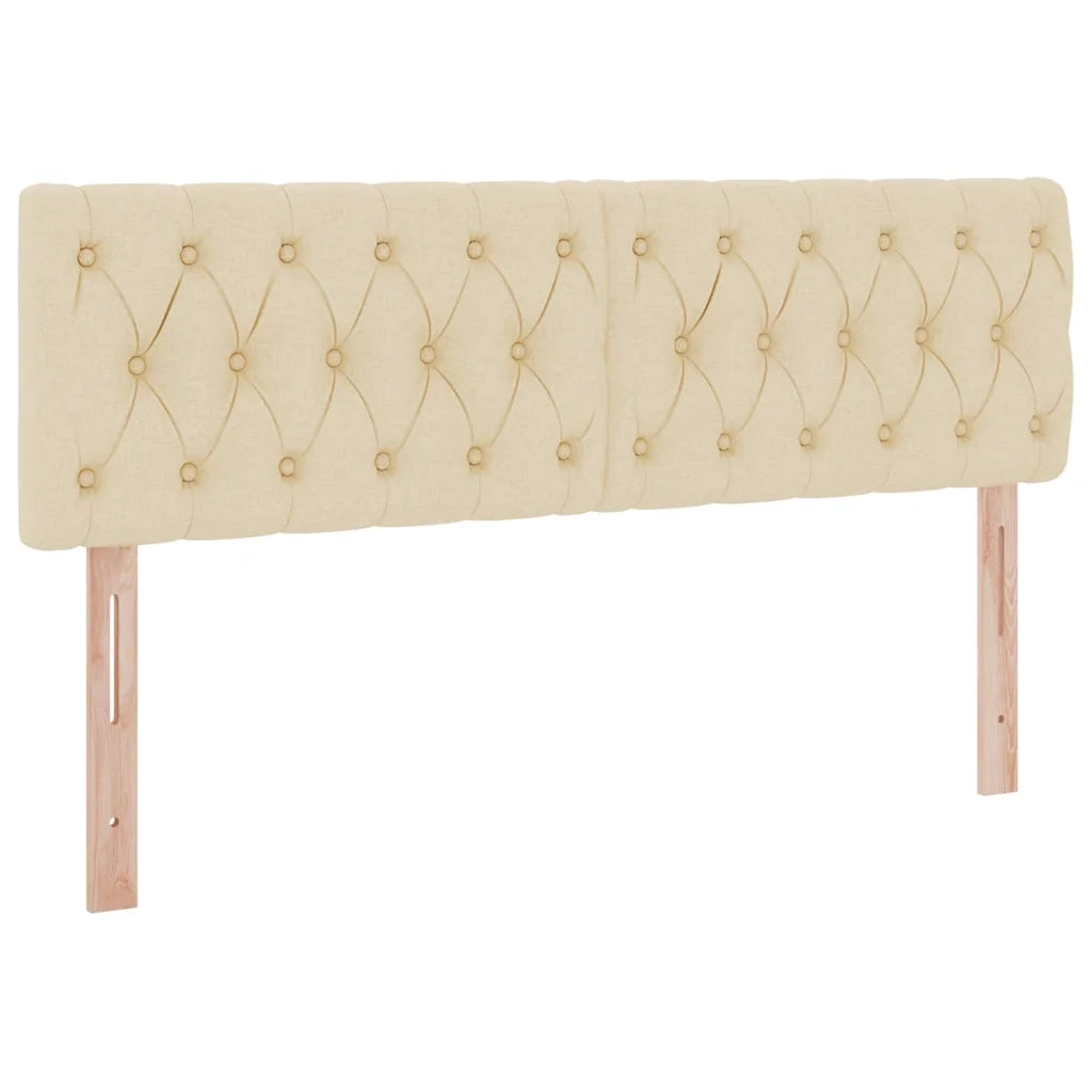Letto con contenitore LED e materasso Crema 140 x 200 cm