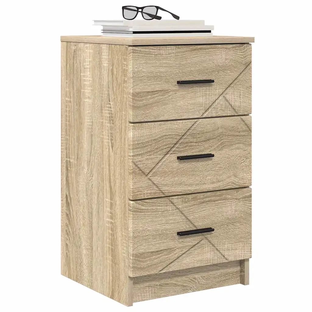 Comodino | Armadio da Notte | Mobiletto da notte con cassetto rovere sonoma 38 x 38 x 66 cm