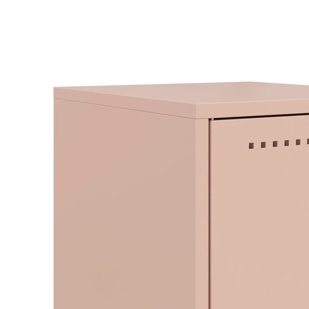 Comodini 2 pz Rosa 36x39x78 cm in Acciaio 846581