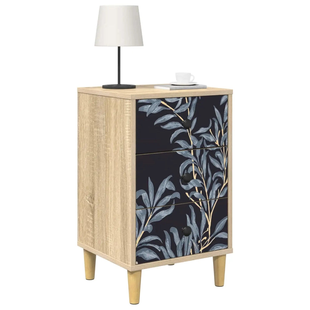Armadio da Notte DOKKUM 2 pz Rovere Sonoma 36 x 33 x 60 cm 8007286