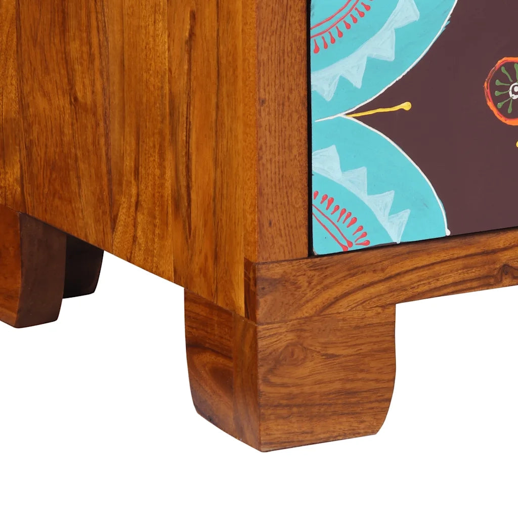 Credenza Multicolore 50x35x60 in Legno Massello di Acacia 4016501