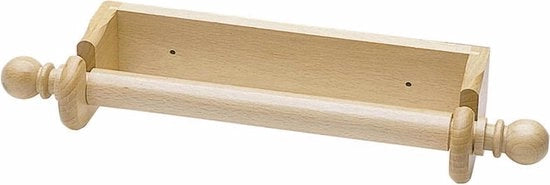 Sostegno per rotoli di carta da cucina in legno per rotoli fino a 25 cm
