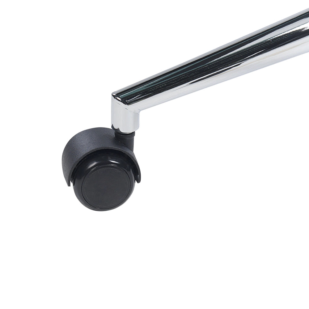Sedia da ufficio in ecopelle nero girevole altezza regolabile stile moderno home office