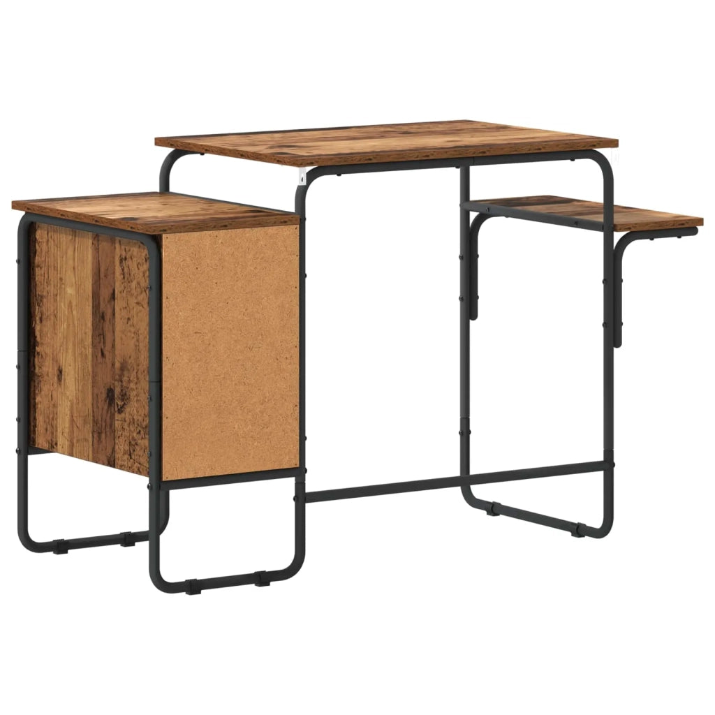 Scrivania con Spazio di Archiviazione Legno di quercia 8008000