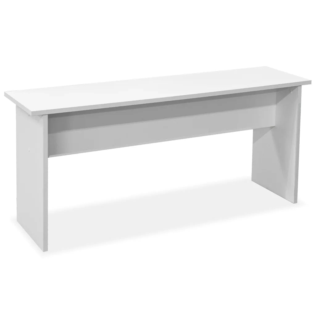 Tavolo da Pranzo e Panche 3 pz Truciolato Bianco  cod mxl 61155