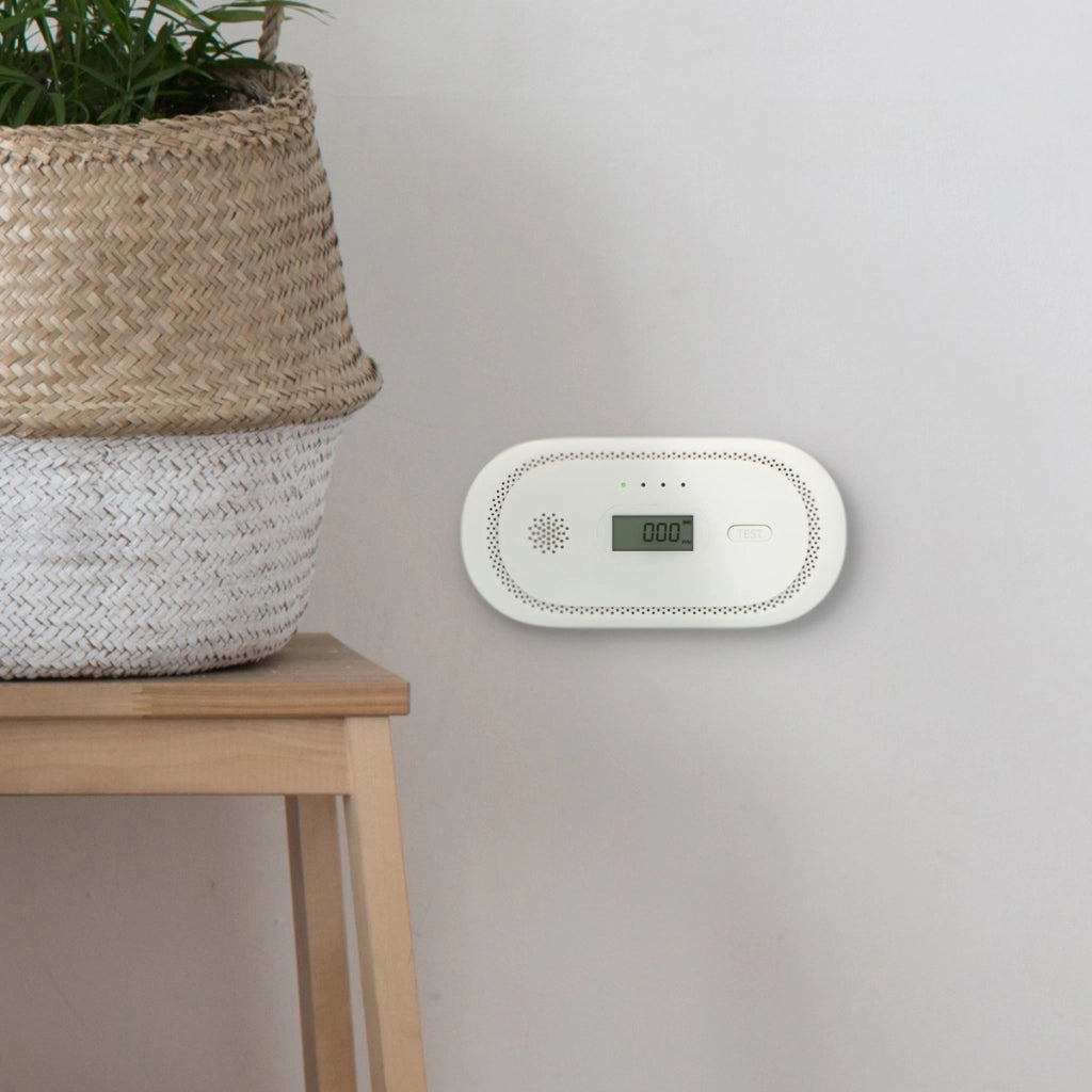 Rilevatore Monossido di Carbonio con Schermo LCD Allarme 85 dB Potente Bianco Alecto