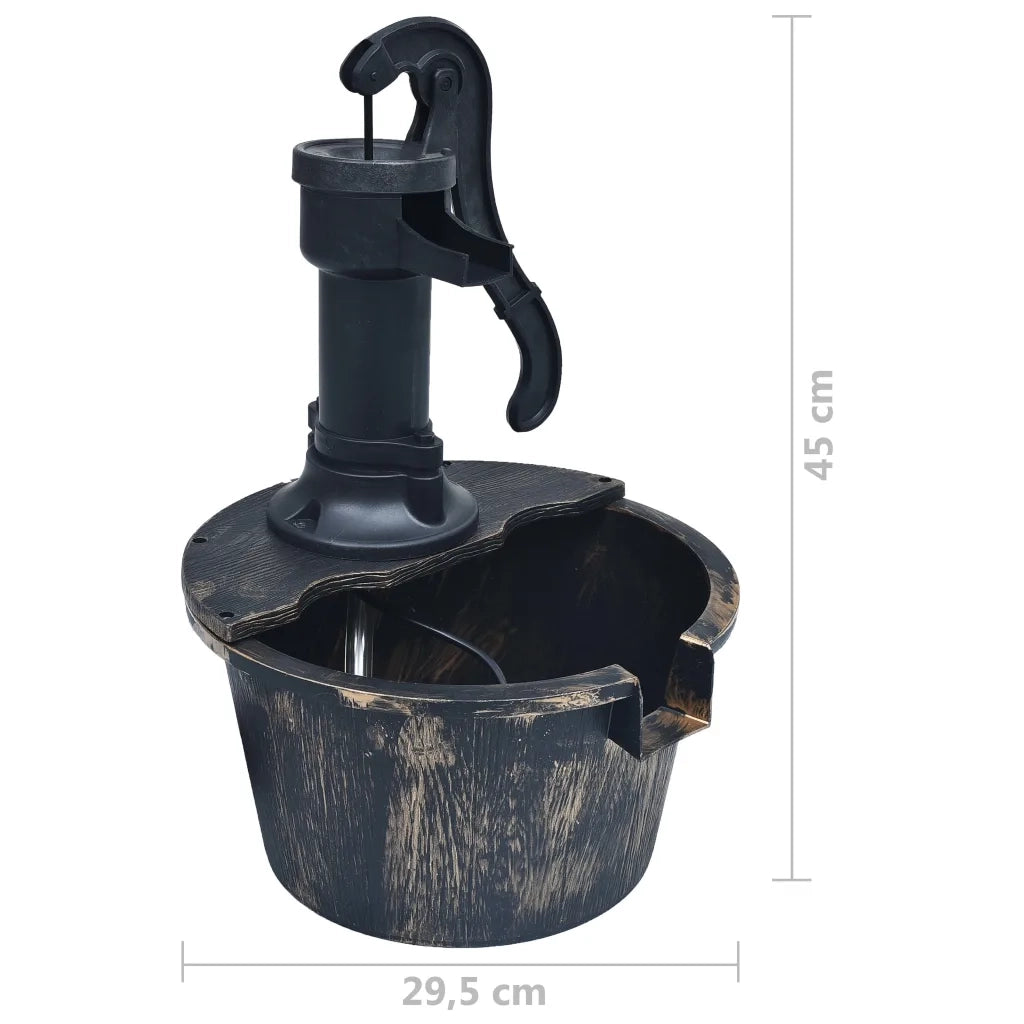 Fontana da Giardino Barile con Pompa 48231