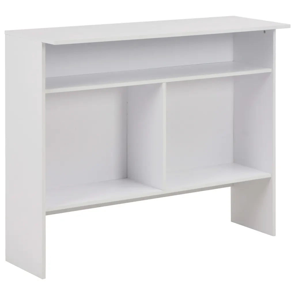 Tavolo da Bar a 2 Livelli Bianco 130x40x120 280217