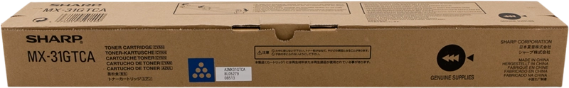 ORIGINAL Sharp toner ciano MX-31GTCA ~15000 Seiten