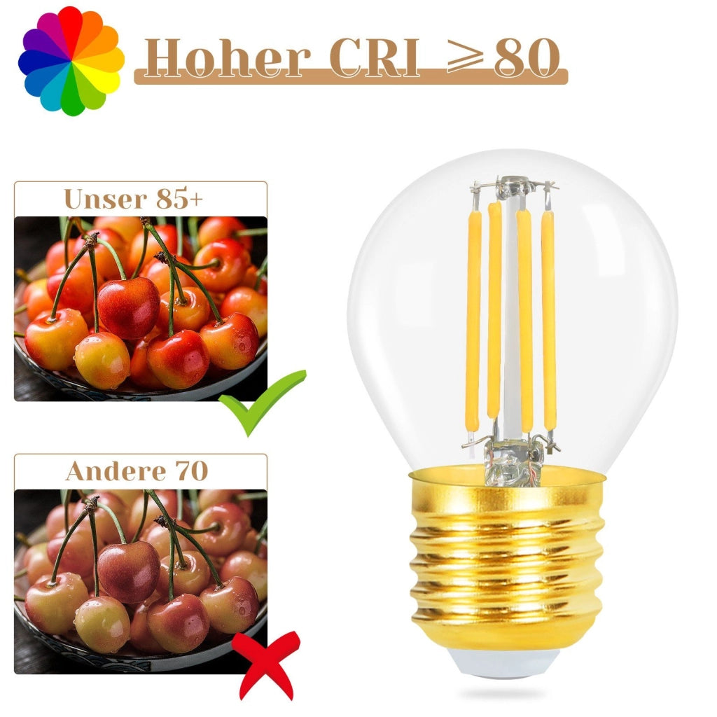 ZMH Bombilla LED Bombilla Edison Vintage Blanco Cálido Filamento Vintage para Hotel Casa