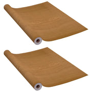 Pellicole Autoadesive per Porte 2 pz Rovere Chiaro 210x90cm PVC CFW2851226