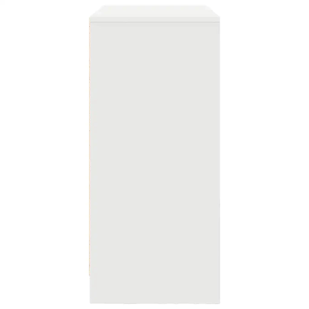 Credenza con Cassetto Bianco 80x34x76 cm in Legno Multistrato 861535