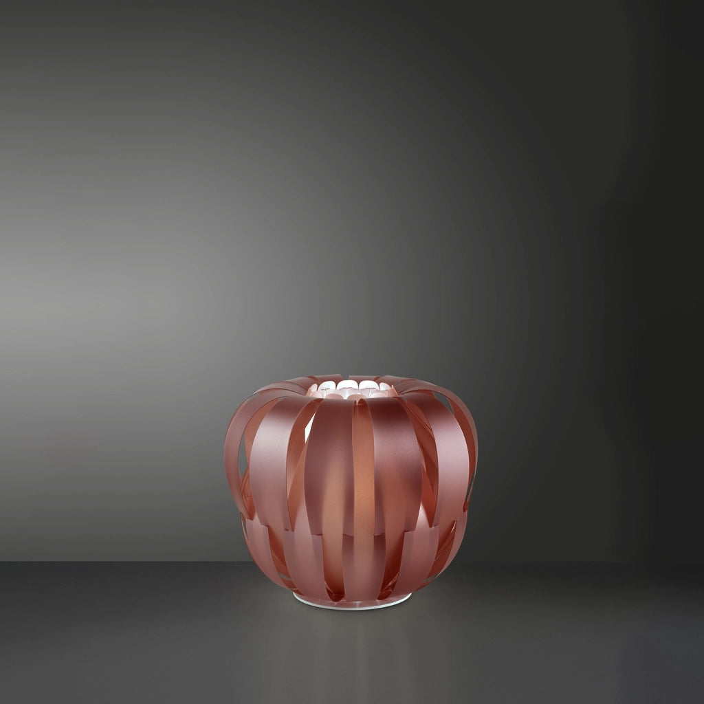 Lampada Scrivania Moderna Queen Polilux ® Pink Metal Metallo Bianco 1 Luce E14