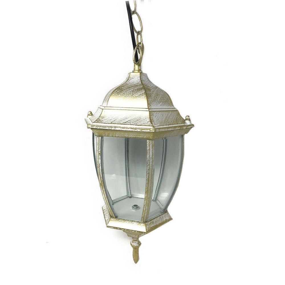 Trade Shop - Lanterna A Sospensione Da Soffitto Con Catena Lampada Giardino Attacco E27 Es40 -