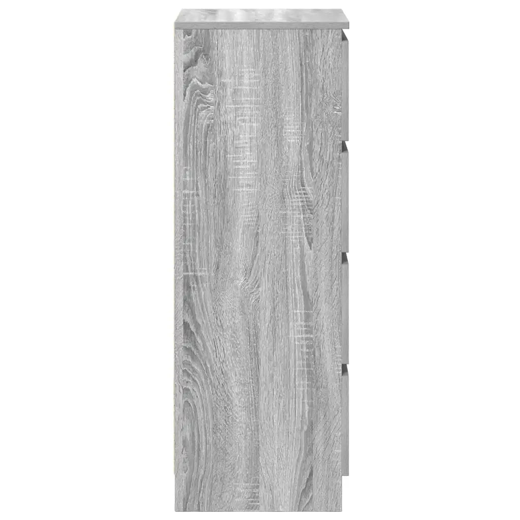 vidaXL Credenza Grigio Sonoma 37,5x35x99 cm in Legno Multistrato