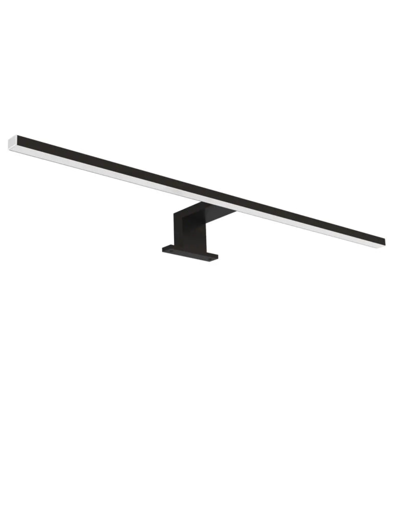 Illuminazione LED per specchio da bagno nero opaco 60cm IP44 con interruttore