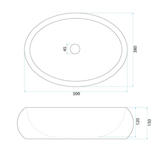 Lavabo Da Appoggio Rea Mika Black