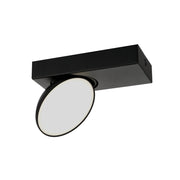 Faretto soffitto moderno nero orientabile LED 5W Italux