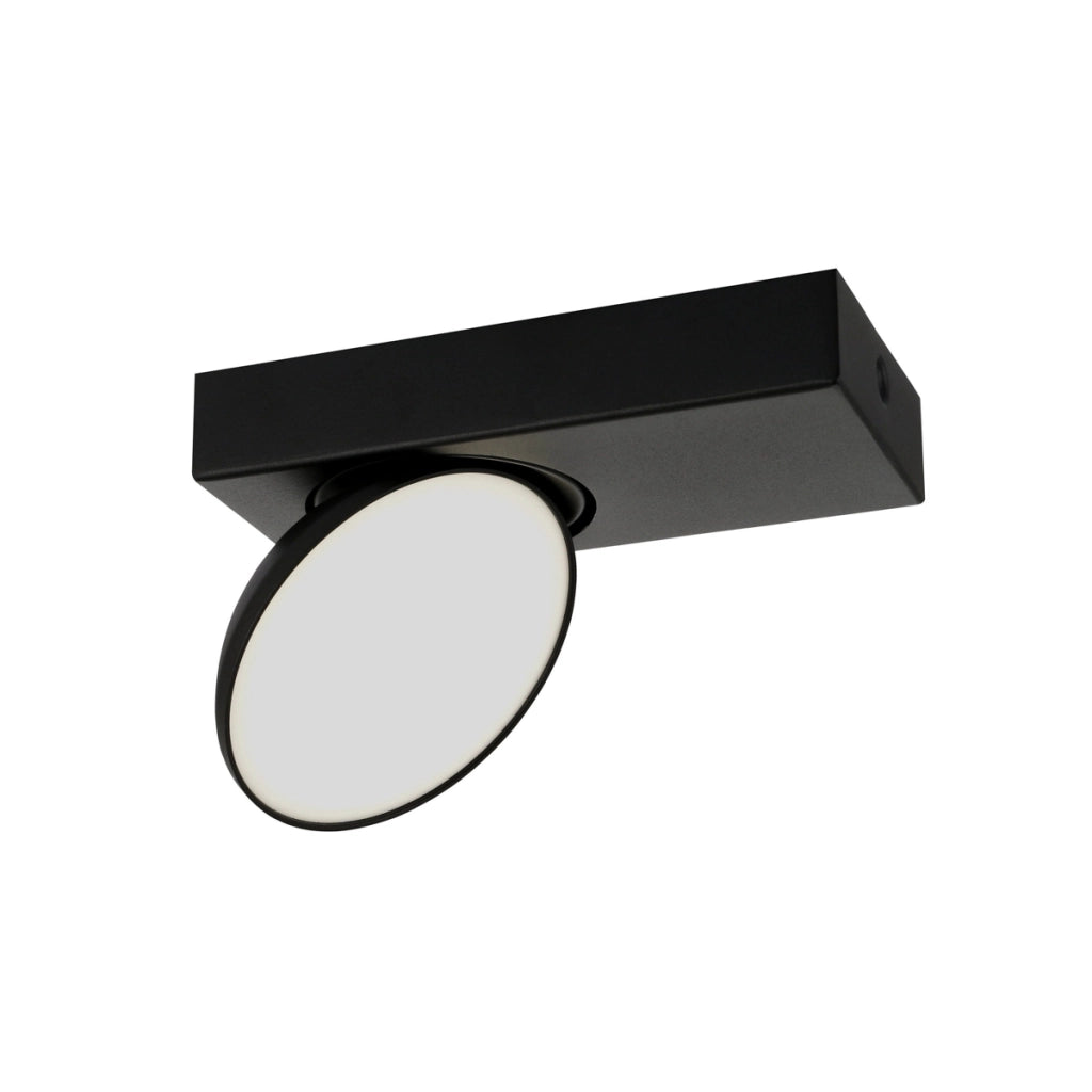 Faretto soffitto moderno nero orientabile LED 5W Italux