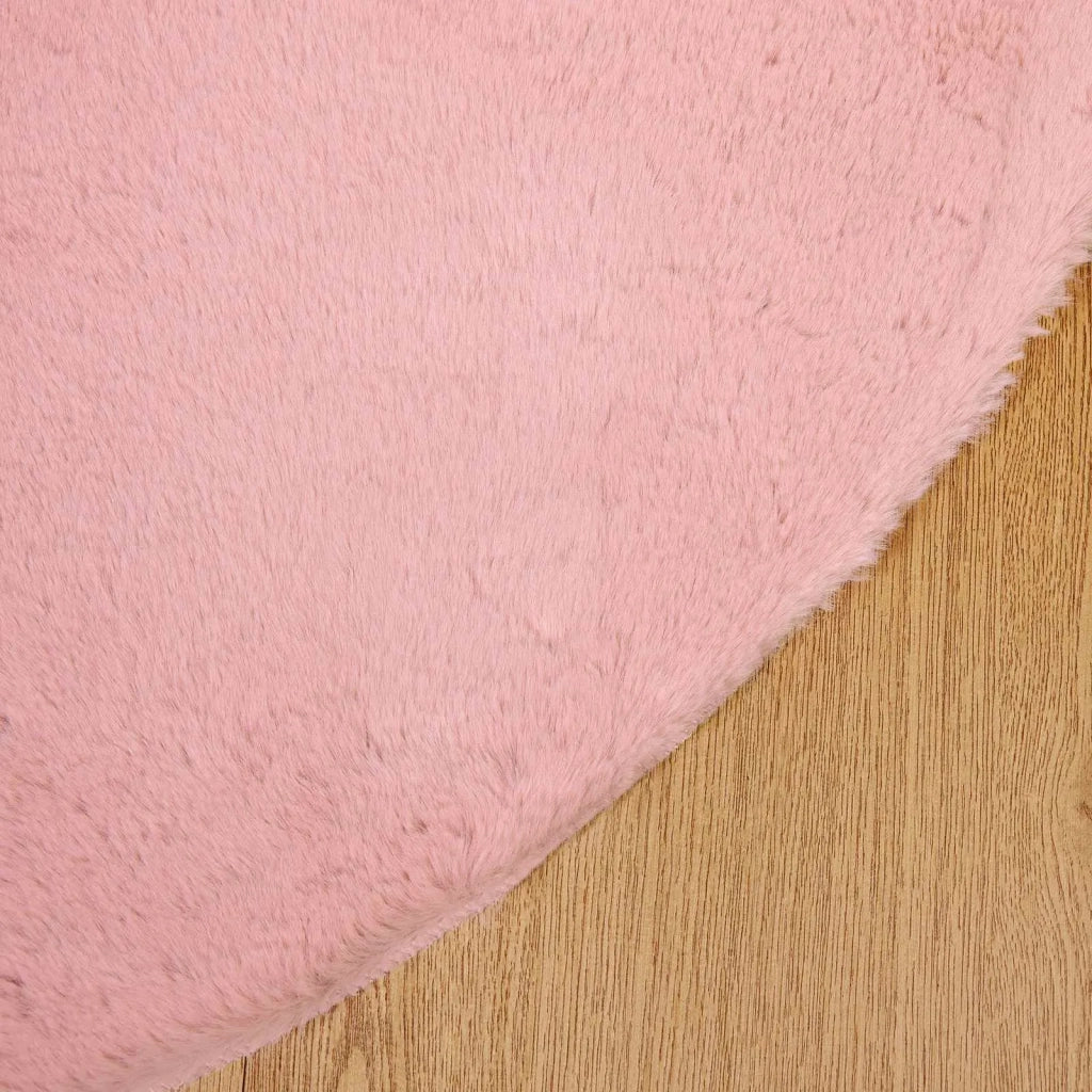 Tappeto antiscivolo in sintetica di coniglio OLITE Rosa