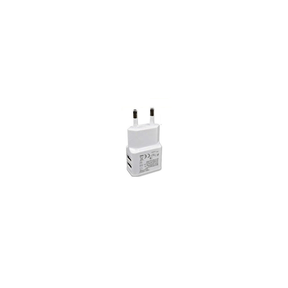 Trade Shop - Spina Usb 5v 2a Caricatore Adattatore Caricabatteria Universale 2 Porta Usb -